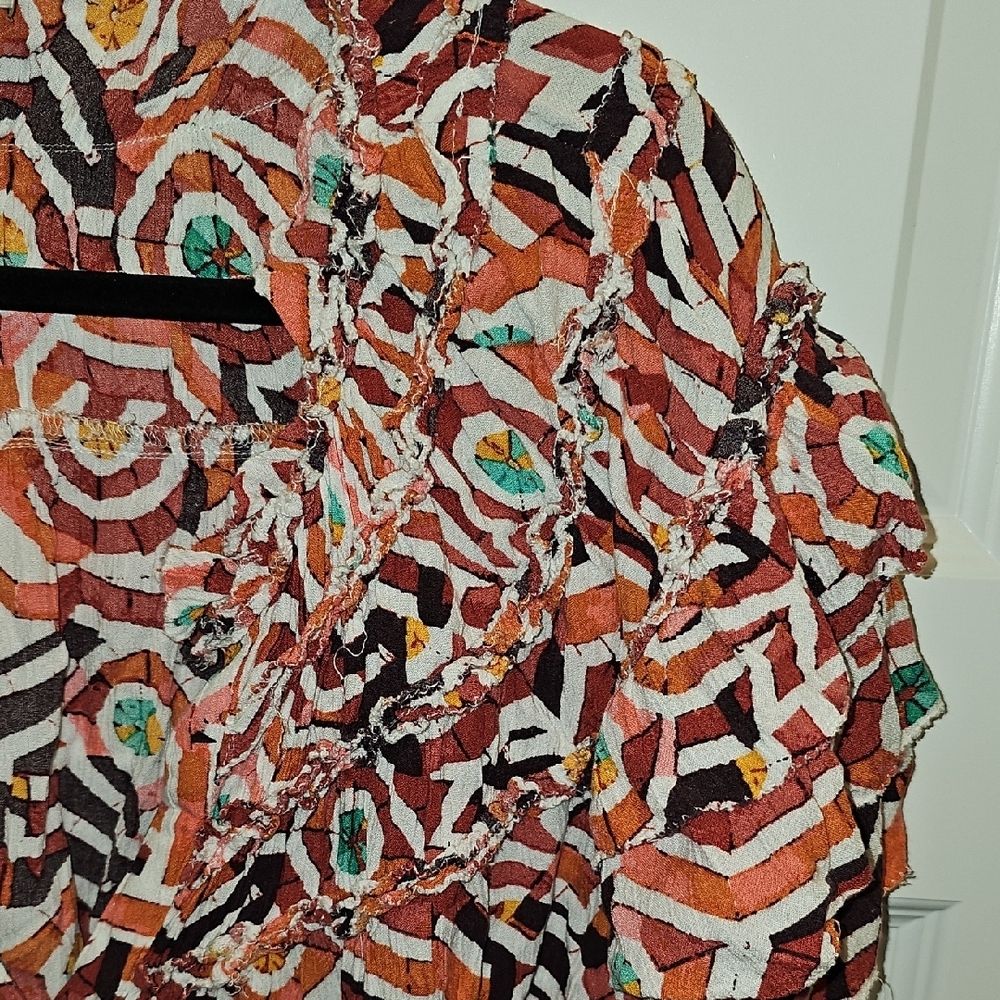 Maeve Ruffle Yoke Blouse (L) - Picture 4 of 8